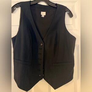 A New Day Black  Button-Up Vest